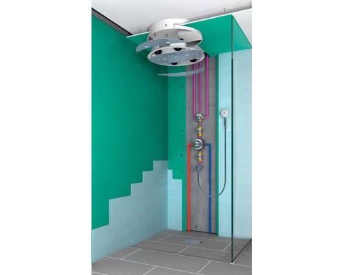 Верхний душ Hansgrohe Raindance Rainmaker Air 28404000, хром с подсветкой