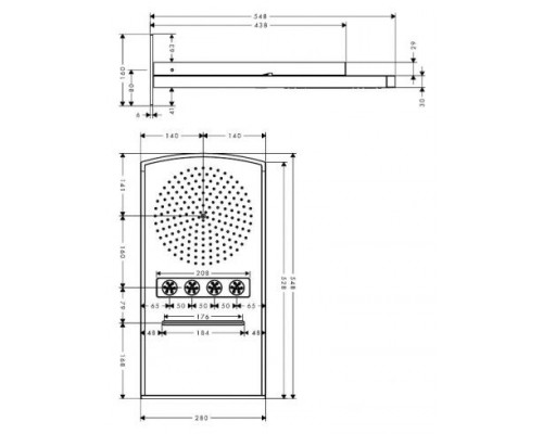 Верхний душ Hansgrohe Raindance Rainfall 28411000