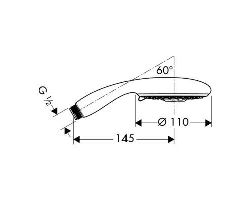 HANSGROHE Raindance 28502000 Ручной душ (душевая лейка)