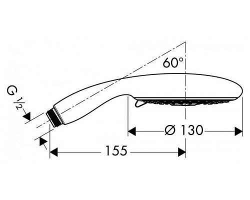 Лейка HANSGROHE Raindance E 120 AIR 3jet 28507000