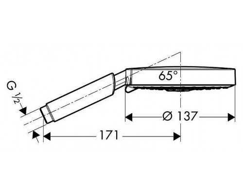 Душевая лейка Hansgrohe Raindance S 150 AIR 3Jet 28519000