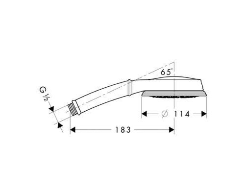 Ручной душ hansgrohe Croma 100 Multi Classic 28539000