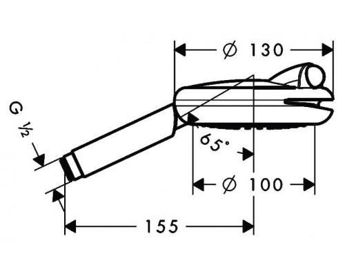 Душевая лейка Hansgrohe Raindance S 100 AIR 3jet Froggy 28545000