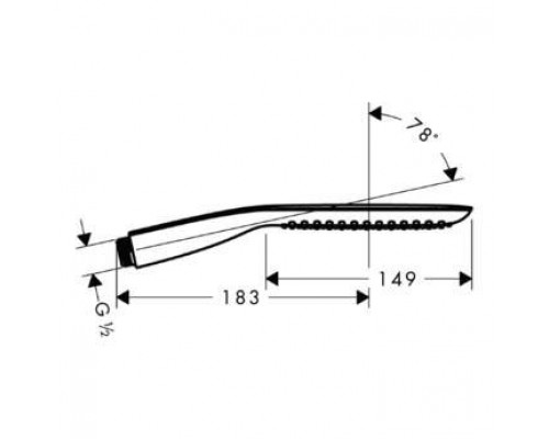Ручной душ Hansgrohe PuraVida 120 Baton, 1jet, 28558400