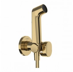 Гигиенический душ Hansgrohe Bidette S, EcoSmart, держатель и шланг 125 см, полированное золото, 29232990