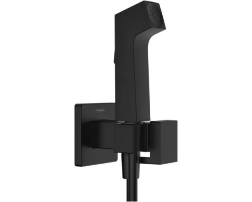 Гигиенический душ hansgrohe Bidette 1jet E со шлангом и держателем 29233670 черный матовый