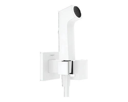 Гигиенический ручной душ Hansgrohe Bidette E EcoSmart+, 1jet, шланг 125 см, держатель, белый, 29233700
