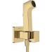Гигиенический душ hansgrohe 1jet S со смесителем, держателем и шлангом 125 см 29233990, шлифованное золото