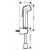 Гигиенический душ с держателем Hansgrohe Bidette S EcoSmart+ 29234000 хром