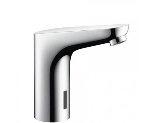 Смеситель для раковины hansgrohe Focus 130 электронный, без регулировки температуры, питание от батареи 6V 31172000, хром