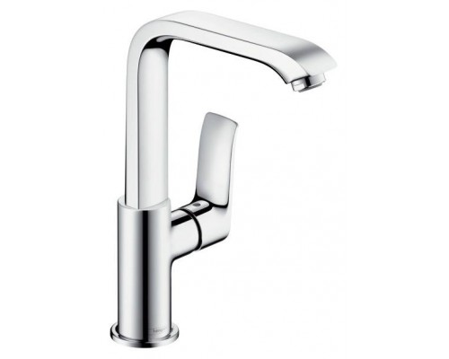 Смеситель для раковины Hansgrohe Metris, 31187000, со сливным клапаном Push-Open, хром