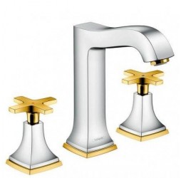 Смеситель hansgrohe Metropol Classic для раковины 31307090, хром/под золото