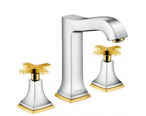 Смеситель hansgrohe Metropol Classic для раковины 31307090, хром/под золото