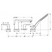 Смеситель Hansgrohe Metris 31442000 на борт ванны