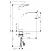 Смеситель для раковины Hansgrohe Focus 190, без сливного набора, 31518000