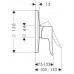 Панель скрытого смесителя Hansgrohe Metris, 31685000
