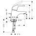 Смеситель для умывальника HANSGROHE Focus E 31700000 с донным клапаном