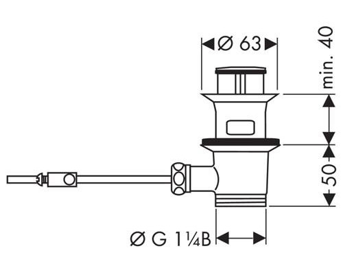 Смеситель для умывальника HANSGROHE Focus E 31700000 с донным клапаном