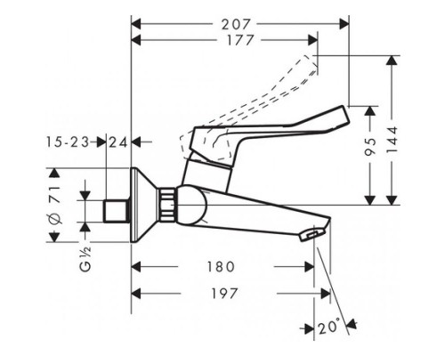 Смеситель для раковины Hansgrohe Focus, 31913000