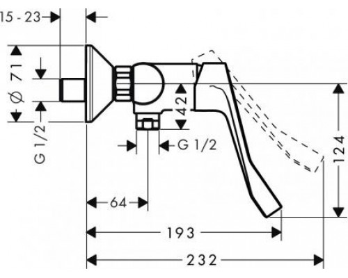 Смеситель для ванны и душа Hansgrohe Focus, 31916000