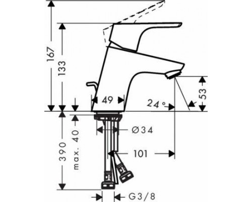 Смеситель для умывальника Hansgrohe Focus 31951000