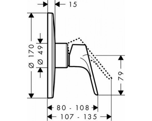 Смеситель для душа Hansgrohe Focus, 31964000