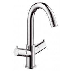Смеситель для раковины 32030 000 Hansgrohe Talis S, с двумя рукоятками