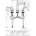 Смеситель для раковины Hansgrohe Metropol 110, 3 отверстия, Push-Open, 32514000