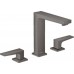 Смеситель для раковины на 3 отверстия со сливным клапаном Push-Open Hansgrohe Metropol 160 32515340, черный