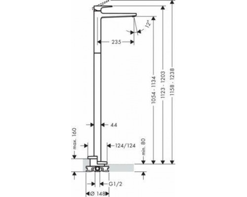 Смеситель Hansgrohe Metropol 32530000 для раковины