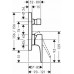 Смеситель для ванны Hansgrohe Metropol, однорычажный, 32546000