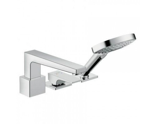 Смеситель для ванны Hansgrohe Metropol 32551000 врезной, на 3 отверстия, с лейкой