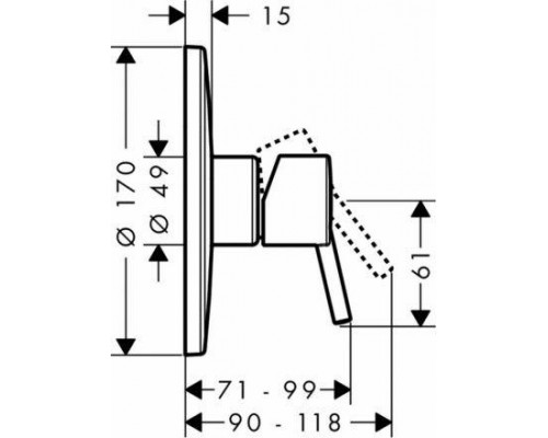 Смеситель для душа Hansgrohe Talis S 32674000