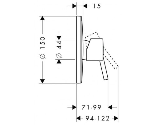 Панель скрытого смесителя Hansgrohe Тalis S, 32675000