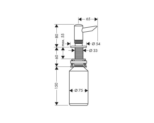 Диспенсер для жидкого мыла Hansgrohe, 40418000