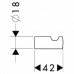 Крючок одинарный Hansgrohe Logis, 40511000
