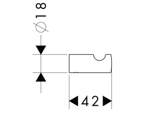 Крючок для полотенца Hansgrohe Logis, 40511820