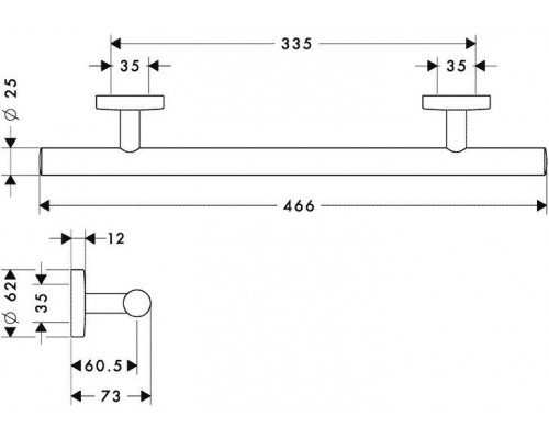 Поручень Hansgrohe Logis, 40513820