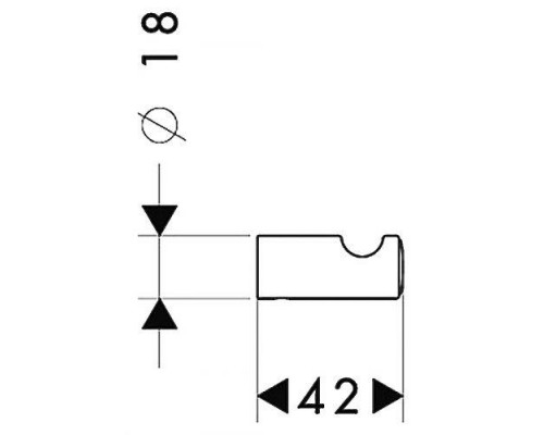 Крючок Hansgrohe Logis Classic, 41611000