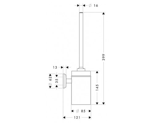 Ершик для унитаза 41632000 Hansgrohe Logis Classic