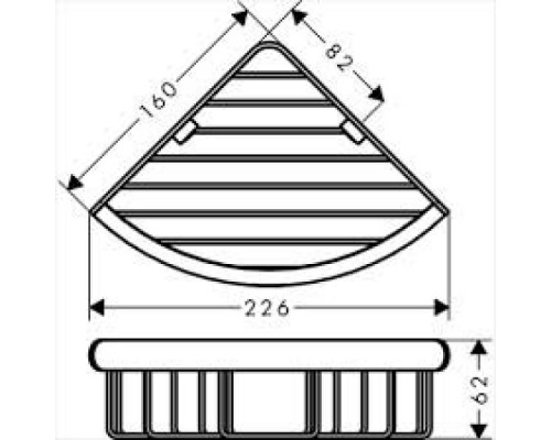 HG Logis UA угловая мыльница и полочка 41710000