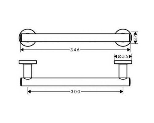 Поручень Hansgrohe Logis Universal, 41713000