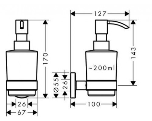 HG Logis UA диспенсер для жидкого мыла 41714000