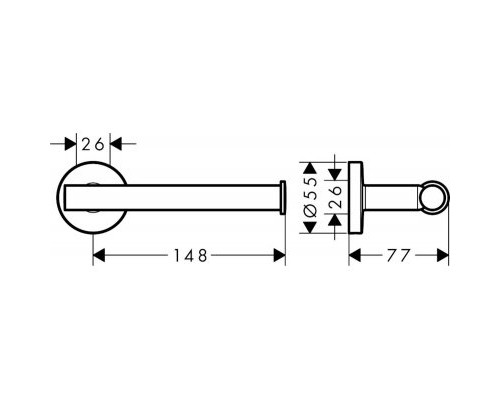 HG Logis UA держатель д/туалетной бумаги 41726000