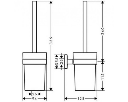 Набор для туалета Hansgrohe Logis Set Universal 41727000