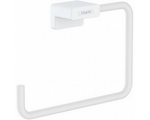 Полотенцедержатель кольцо Hansgrohe AddStoris, матовый белый, 41754700