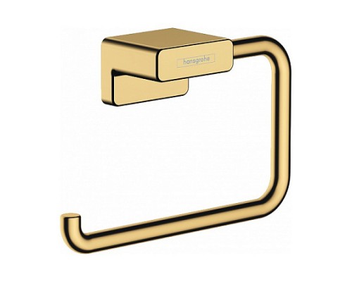 Бумагодержатель без крышки Hansgrohe AddStoris, полированое золото