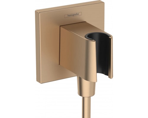 Шланговое подсоединение hansgrohe Fixfit E 26889140 бронза