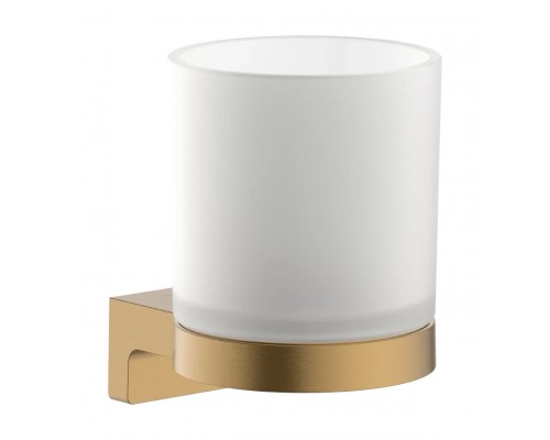 Стакан для зубных щеток hansgrohe AddStoris S 41769140 с держателем, бронза