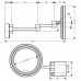 Косметическое зеркало Hansgrohe AddStoris, подсветка, черный матовый, 41790670